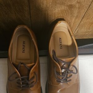 Alfani Men's Tan Leather Oxfords
